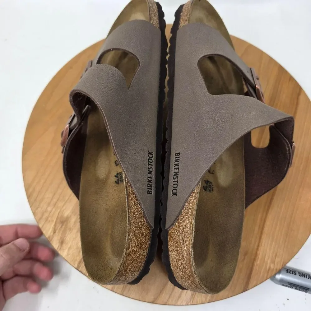 Birkenstock Sandals Mens 11 Arizona Brown Slide Buckle Casual Summer Preppy